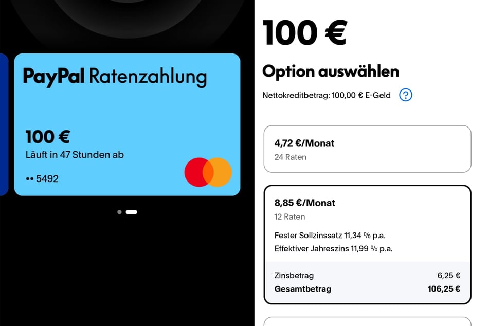 Kunden können bei "Ratenzahlung to Go" wahlweise in drei, sechs, zwölf oder 24 monatlichen Raten bezahlen. Die Bezahlung im Laden erfolgt ebenfalls über eine Debit-Mastercard, die sich optisch deutlich von der Standardkarte abhebt.