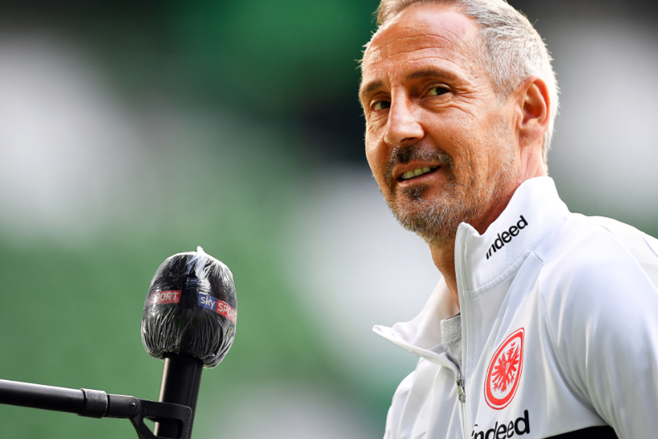 Das Bild vom 3. Juni zeigt Adi Hütter, den Chef-Trainer von Eintracht Frankfurt.