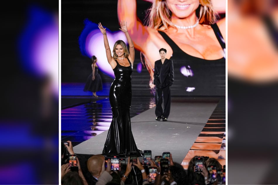 So kennen wir Heidi Klum (51) eigentlich: Lange, blonde Haare und ein elegantes Outfit.