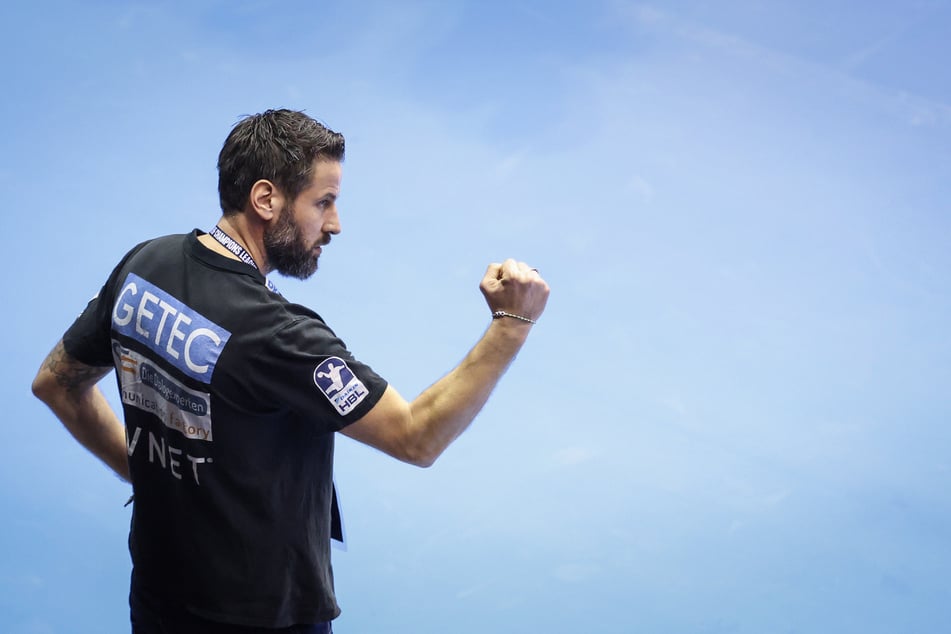 Mit der Leistung in Hälfte zwei konnte SCM-Coach Bennet Wiegert (44) mehr als zufrieden sein.