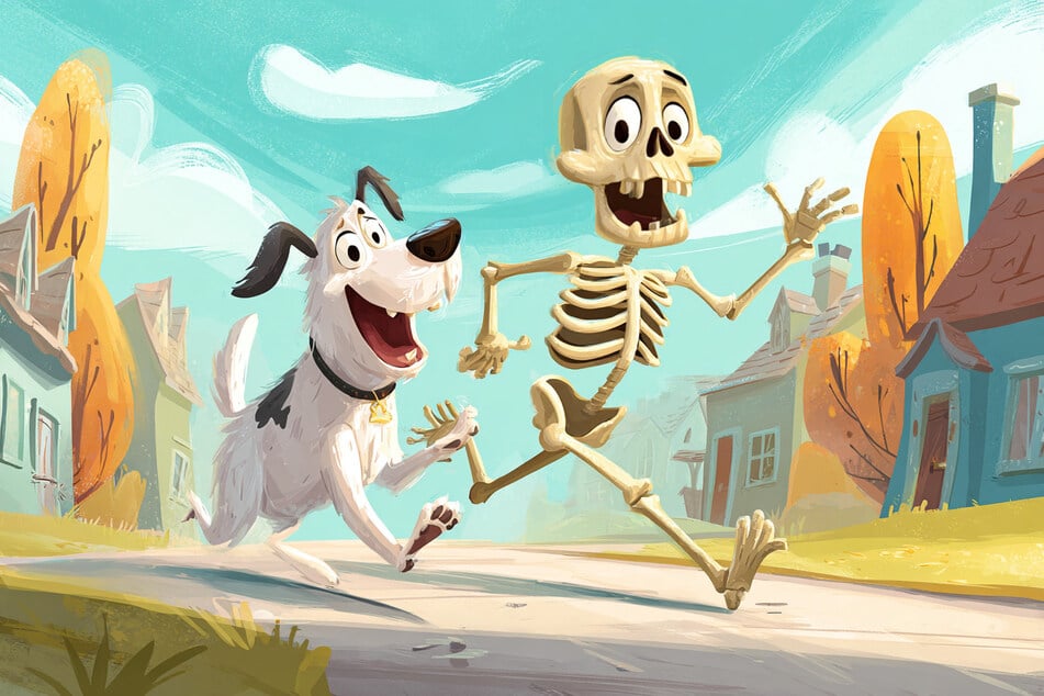 Was ist der schlimmste Feind eines Skeletts? Ein Hund.