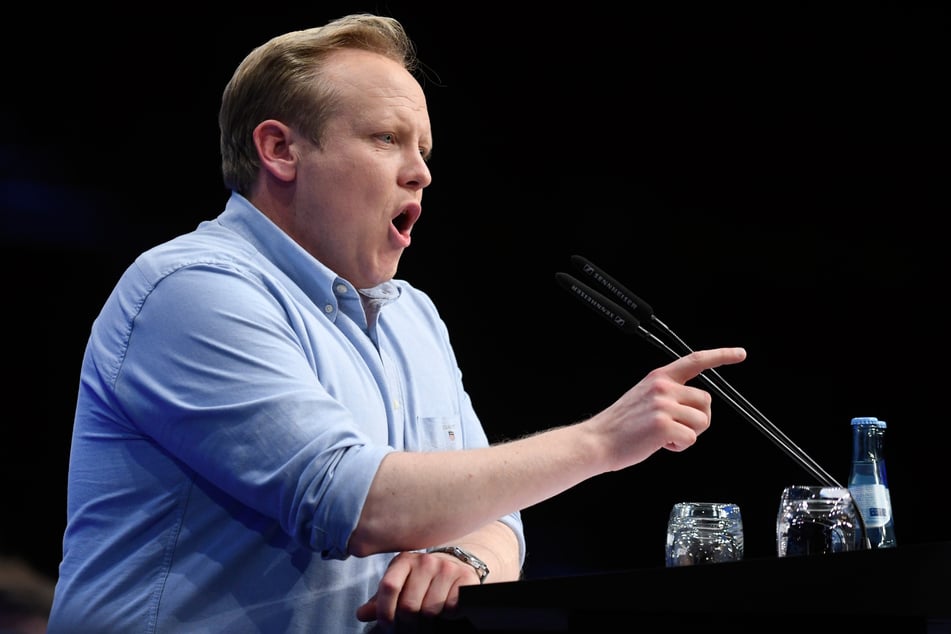 Vorsitzender Tilman Kuban (34) beim Auftakt des Deutschlandtages der Jungen Union.