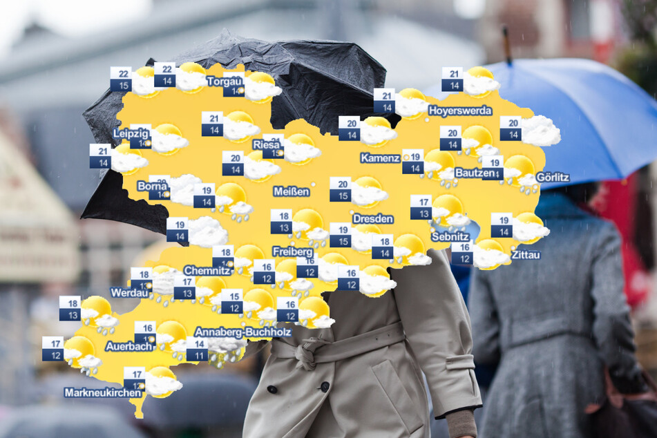 In der kommenden Woche sollte man in Sachsen stets mit einem Regenschirm ausgestattet sein: Es wird nass und kühl. (Symbolbild)