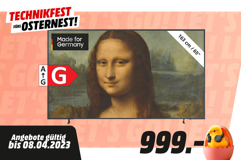 65-Zoll Samsung-Fernseher für 999 Euro.