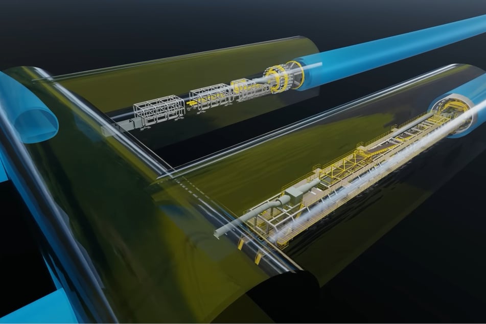 Zwei Tunnelbohrmaschinen könnten zur Anwendung kommen.