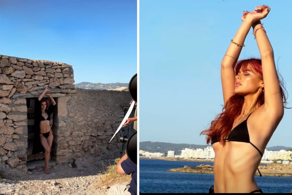 Bei dem Shoot auf Ibiza war Romina Palm (23) eigentlich mit ihrem Körper zufrieden gewesen.