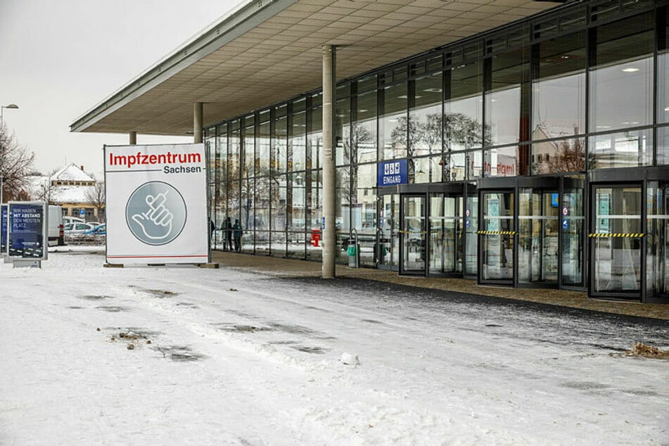 Meist leer: das Dresdner Impfzentrum. Auch her wurden Polizisten vorgezogen geimpft.