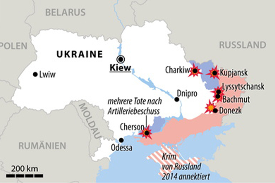 Der Osten ist gefallen. Doch weite Teile des Landes liegen noch immer in den Händen der ukrainischen Kämpfer.