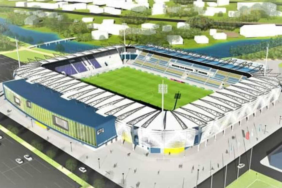 So sollte das neue Stadion aussehen.