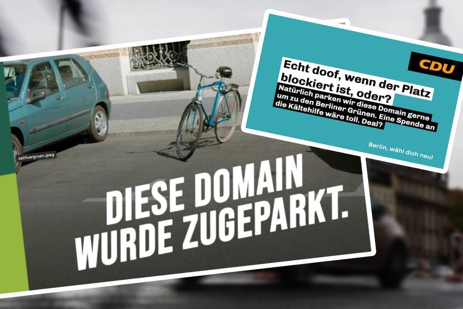 Die Berliner CDU hat die Domain für den Wahlslogan der Grünen einfach "zugeparkt".