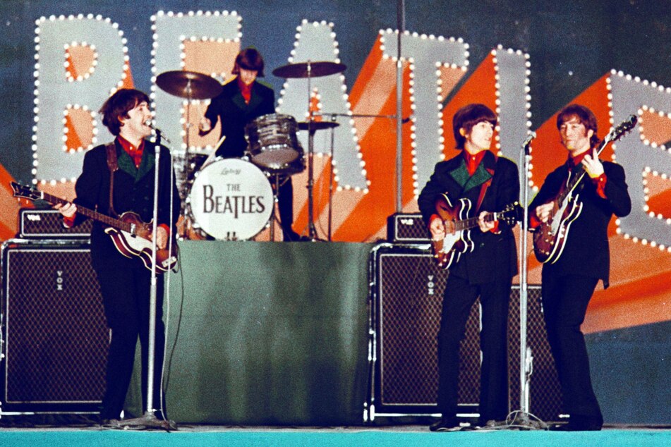 A global sensation, The Beatles perform at a concert in Tokyo, Japan, in 1966.