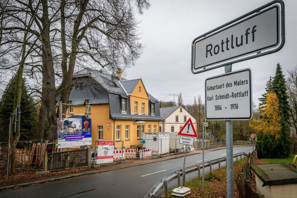 Die Bauarbeiten am Elternhaus von Karl Schmidt-Rottluff sind fast abgeschlossen.