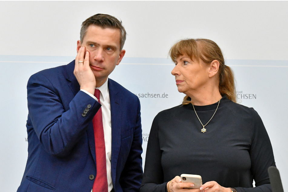 Wirtschaftsminister Martin Dulig (li.) und Staatsministerin Petra Köpping.