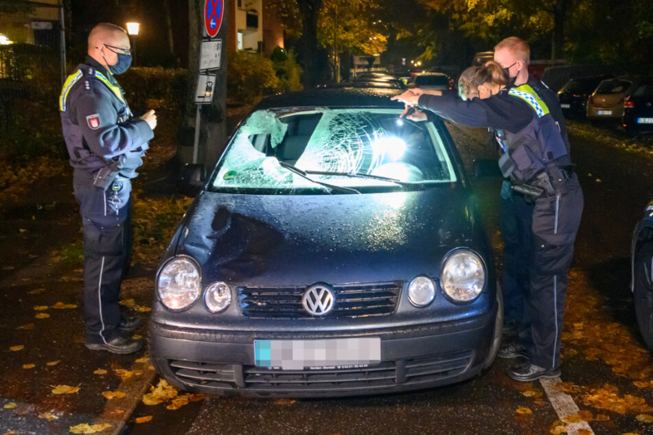 Den Unfallwagen fanden die Beamten später in der Lortzingstraße.