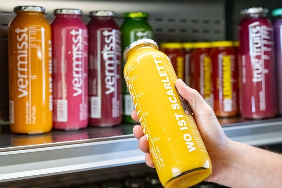 Die Vermisstenmeldung befand sich auf Smoothie-Flaschen in über 30.000 Märkten.