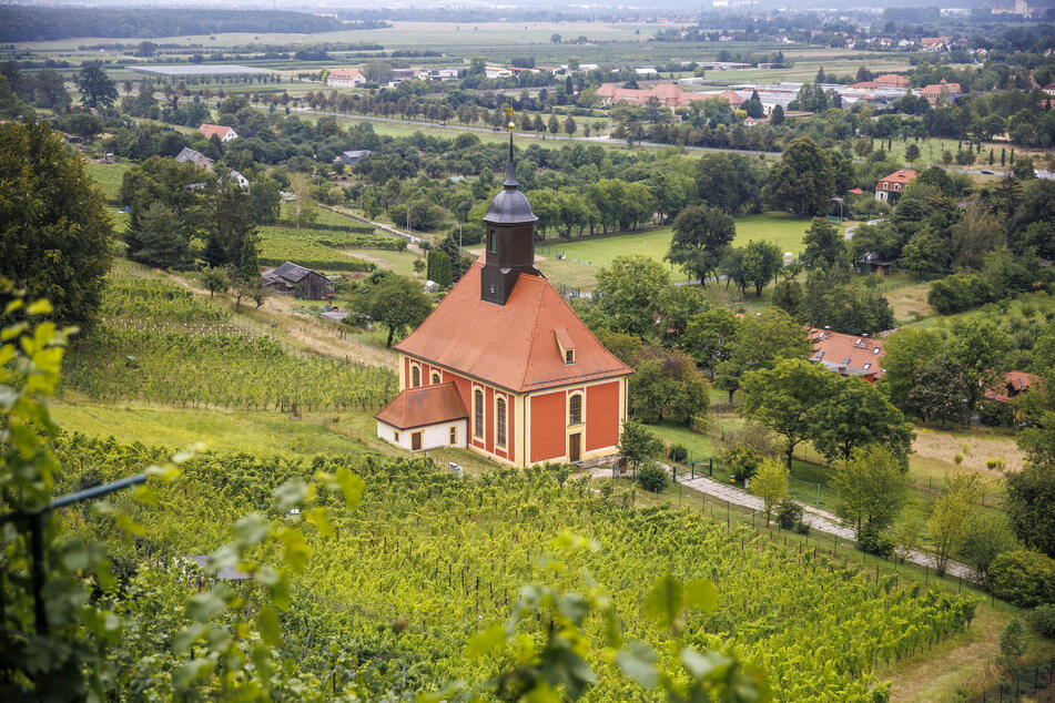 Die idyllisch gelegene Weinbergkirche ist Teil des Spaziergangs.