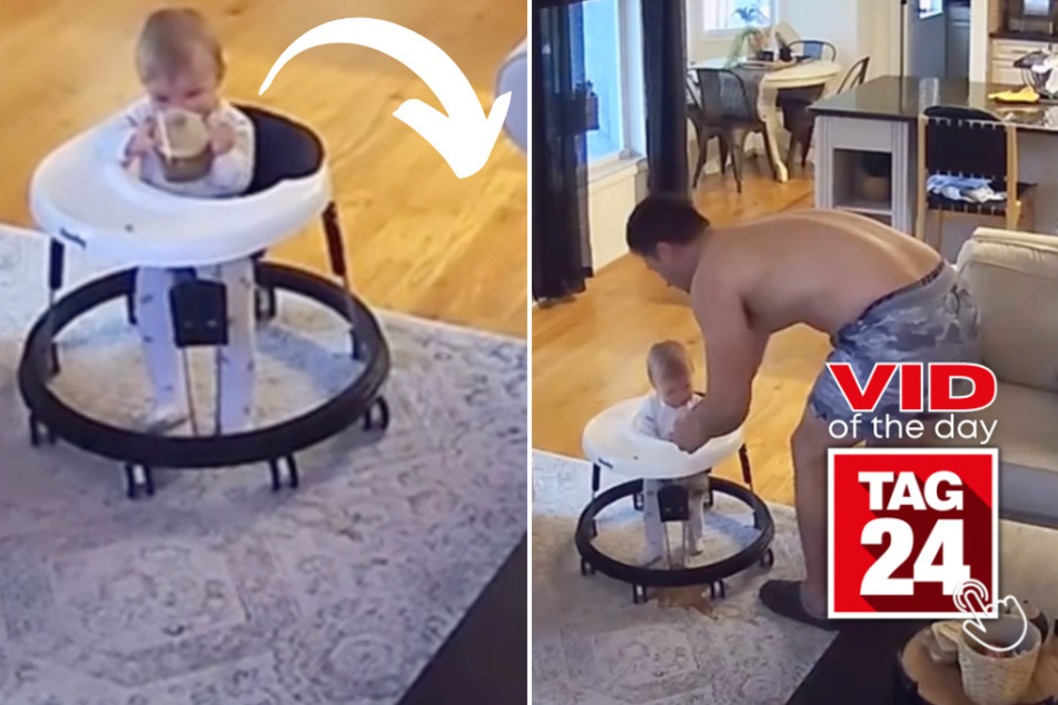 viral videos: Viral Video of the Day for August 13, 2023: Toddler in turbo mode snatches coffee!