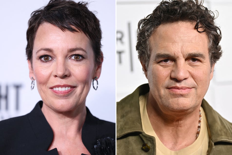 Olivia Colman and Mark Ruffalo (r.) were among more than 1,500 film industry figures to sign an open letter vowing to boycott Israeli movie institutions over the genocide in Gaza.