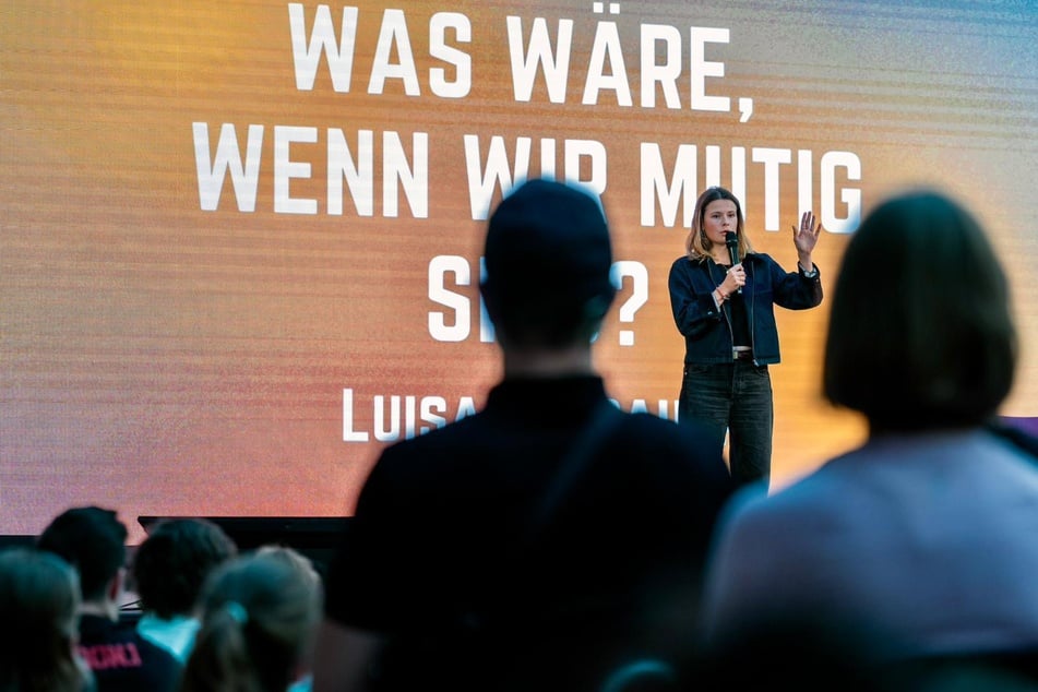 Aktivistin Luisa Neubauer (30) bei ihrer Talk-Runde.