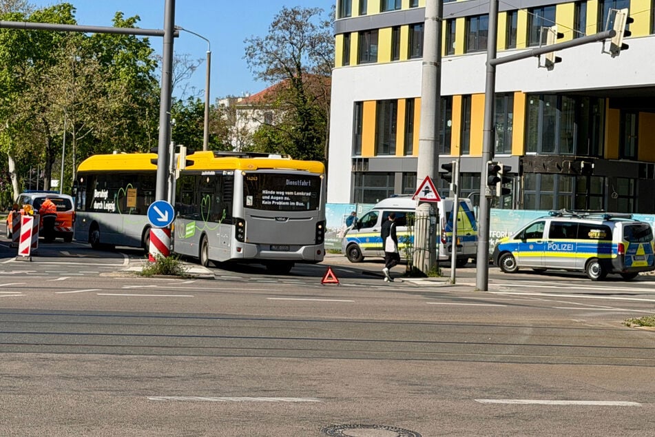Die Busse in Richtung Lindenau werden vorerst umgeleitet.