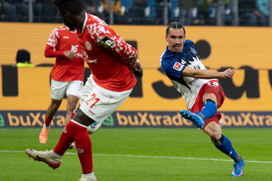 Rayan Philippe (r) war mit seinem Doppelpack der entscheidende Spieler beim HSV.