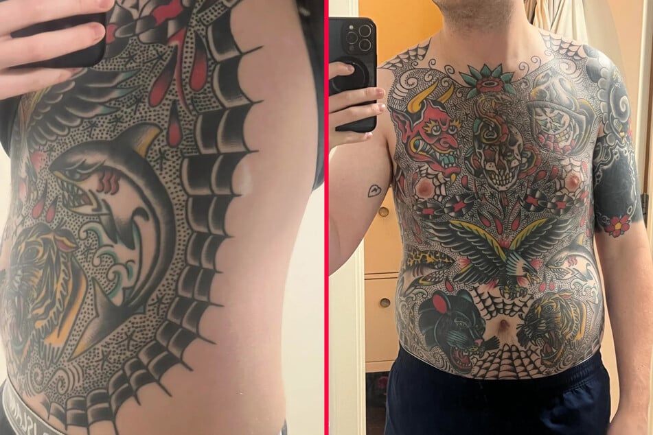 This Redditor deeply regrets his massive chest tattoo and even goes as far as to claim that it has "ruined" his life.