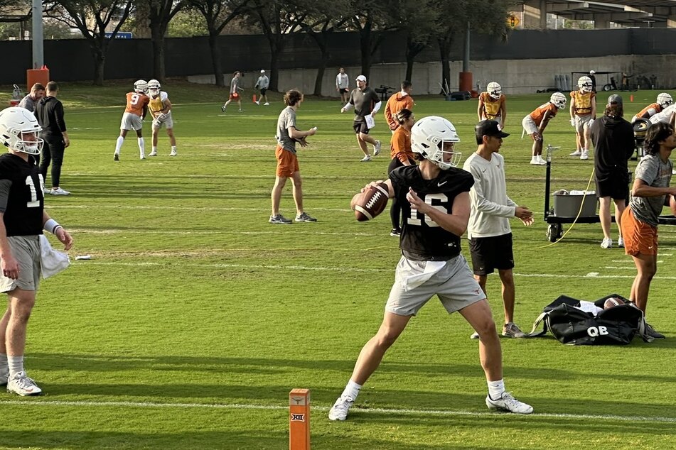 Arch Manning is busy improving his skills ahead of his highly-anticipated freshman season with Texas football.