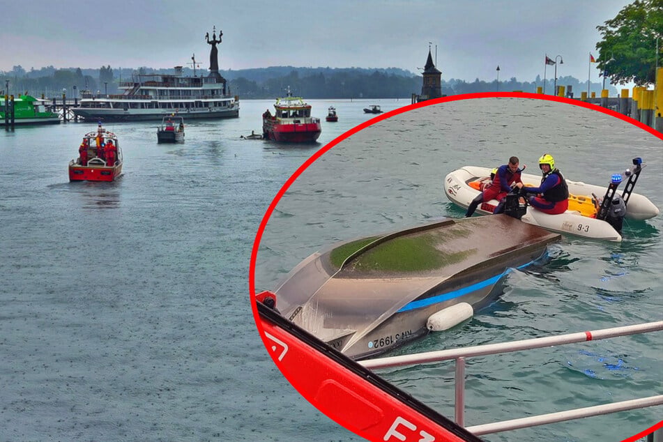 Helfer in Not: Motorboot kentert bei Rettungsversuch auf dem Bodensee