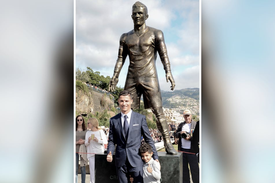 Cristiano Ronaldo (40) enthüllte 2014 seine eigene Bronzestatue in seiner Heimatstadt Funchal.