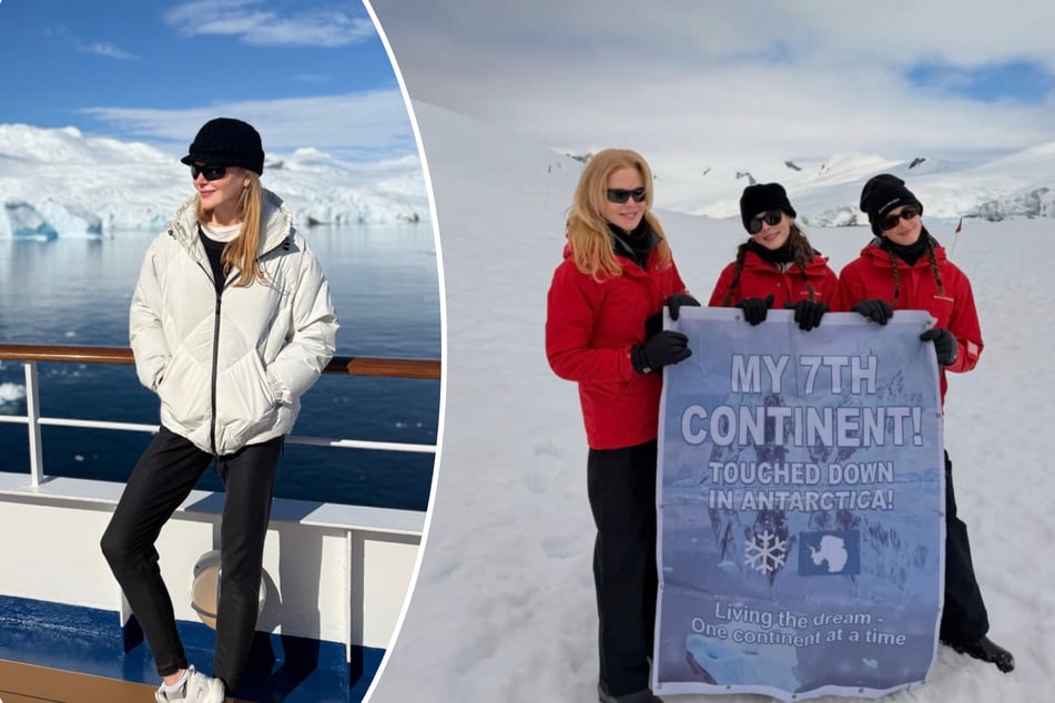 Im ewigen Eis: Was macht Nicole Kidman mit ihren Töchtern in der Antarktis?