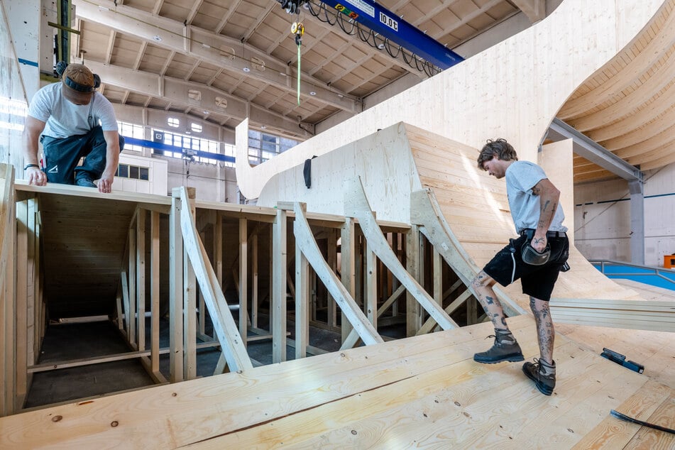 Die Firma Schneestern baut europaweit Skateparks, auch für die Olympischen Spiele.