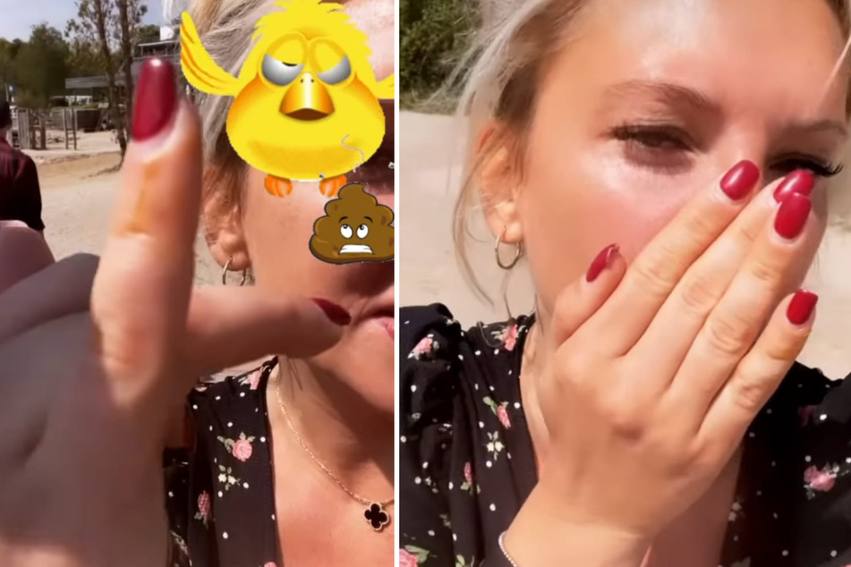 Evelyn Burdecki: Mitten ins Gesicht: Evelyn Burdecki würgt, als sie Ekel-Abenteuer erlebt!