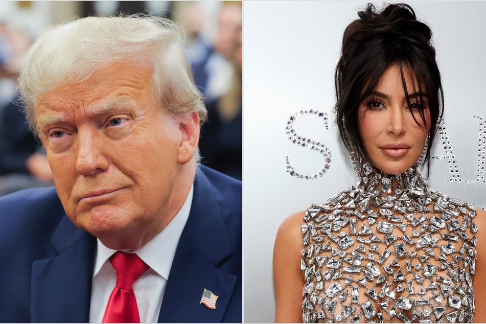 An excerpt from a new book claims that Kim Kardashian got into a heated exchange with Donald Trump (l).