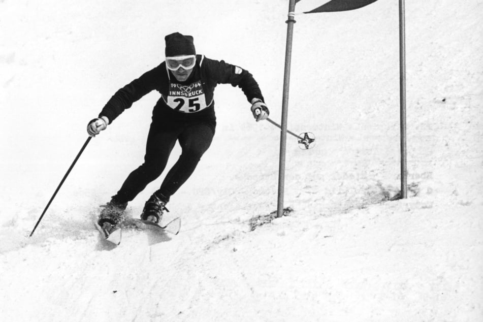 Eberhard Riedel (†88) im Februar 1964 bei den Olympischen Winterspielen in Innsbruck. (Archivfoto)