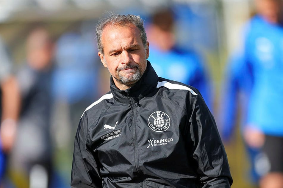 Ging angeschossen ins Match: Lok Leipzigs Trainer Almedin Civa.