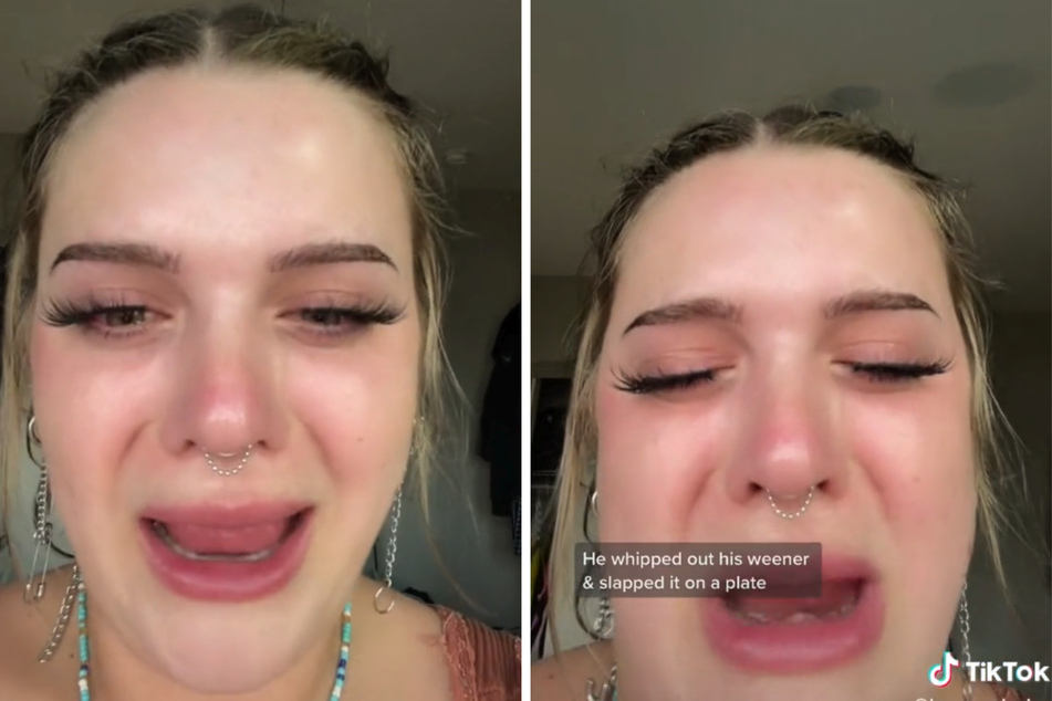 "Penis auf den Teller geklatscht": Frau weint, als sie vom "schlimmsten Date ihres Lebens" berichtet