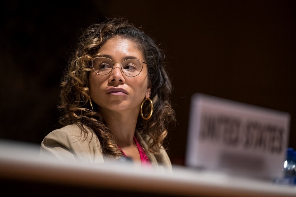 Special Representative for Racial Equity and Justice for the US State Department Desirée Cormier Smith attends the opening of the 2022 CERD hearings.