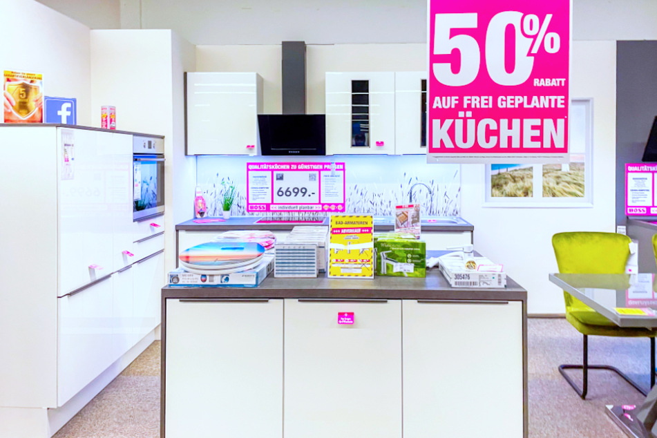 Shoppt Eure Traumküche bei Möbel Boss zum halben Preis.