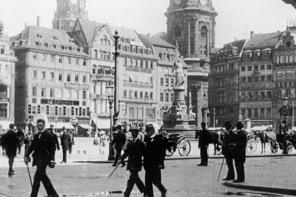Das Archiv von des Historikers lässt das alte Dresden aufleben - hier eine historische Aufnahme vom Altmarkt.