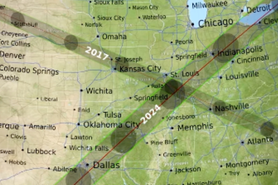 The 2024 total solar eclipse will darken a band the stretches through 13 US states.