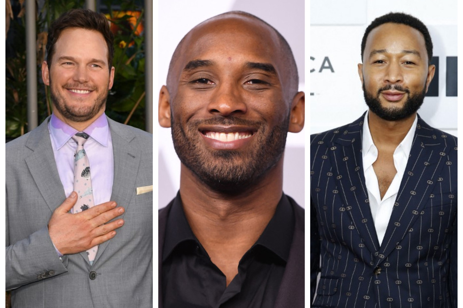 Fathers (l. to r.) Chris Pratt, Kobe Bryant, and John Legend were honored on Father's Day by their significant others.