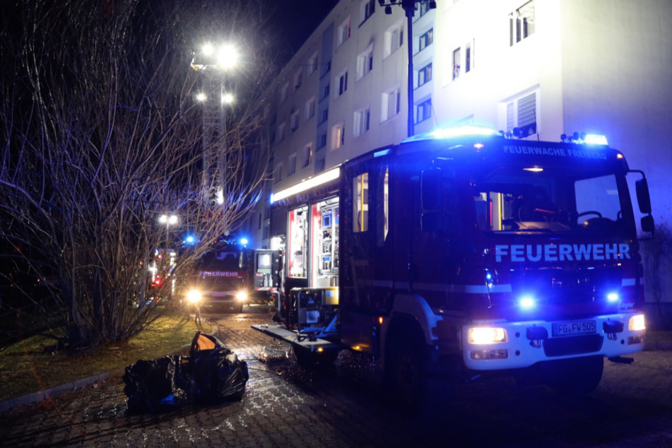 Chemnitz: Feuer-Drama in Freiberg: Frau stirbt bei Wohnungsbrand