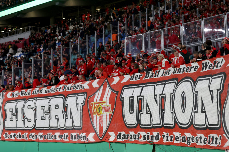 Die Hymne der Berliner "Eisern Union" erklang am Samstagnachmittag nicht in der Leipziger Red Bull Arena.
