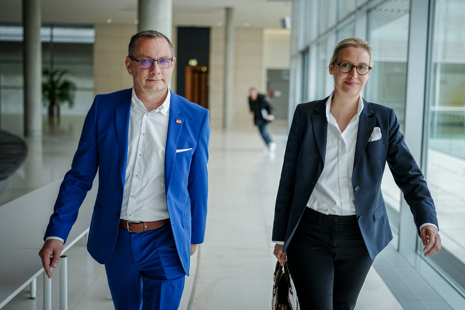 Das Führungsduo der AfD: Tino Chrupalla (49) und Alice Weidel (45).