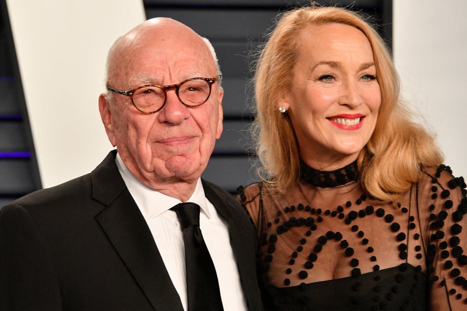 Murdoch an der Seite seiner Ex-Frau Jerry Hall (66).