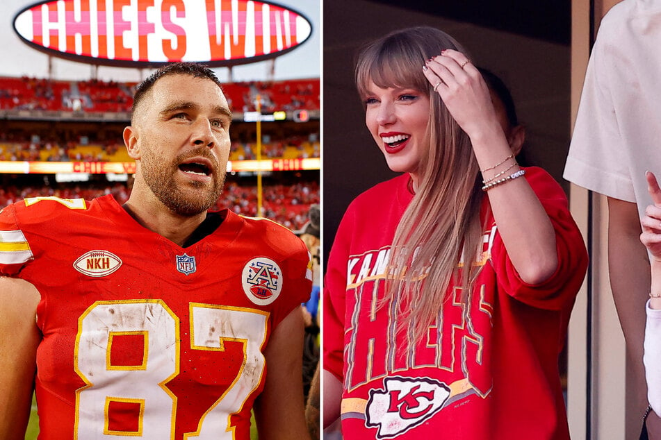 Travis Kelce dishes on Taylor Swift being his good luck charm at NFL games