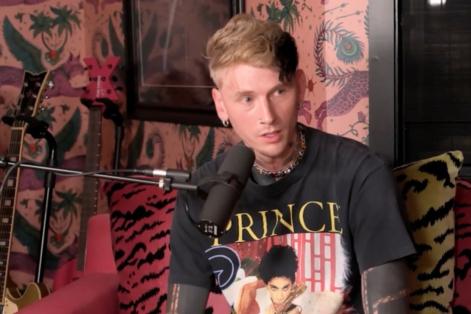 Machine Gun Kelly (pictured) attributed his split from Megan Fox to the negative energy the pair received during their romance.