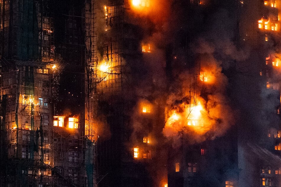 Das Feuer brach vor wenigen Tagen in einer Wohnsiedlung im Stadtteil Tai Po aus. (Archivfoto)