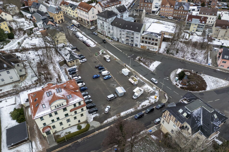 Der Planitzer Markt in Zwickau wird ab März zweieinhalb Jahre lang "völlig umgekrempelt".