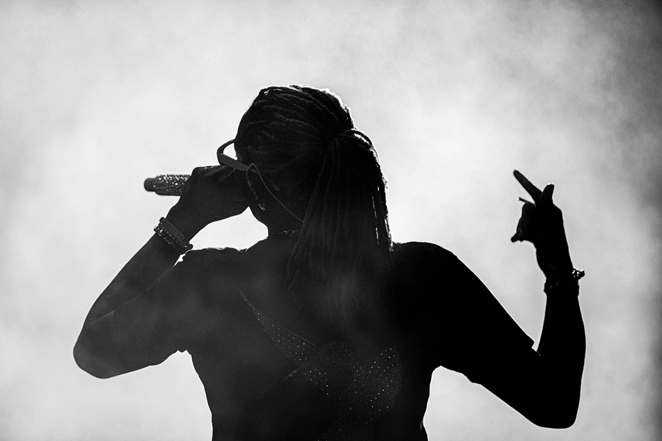 Young Thug is silhouetted, but his album Punk is anything but black and white.